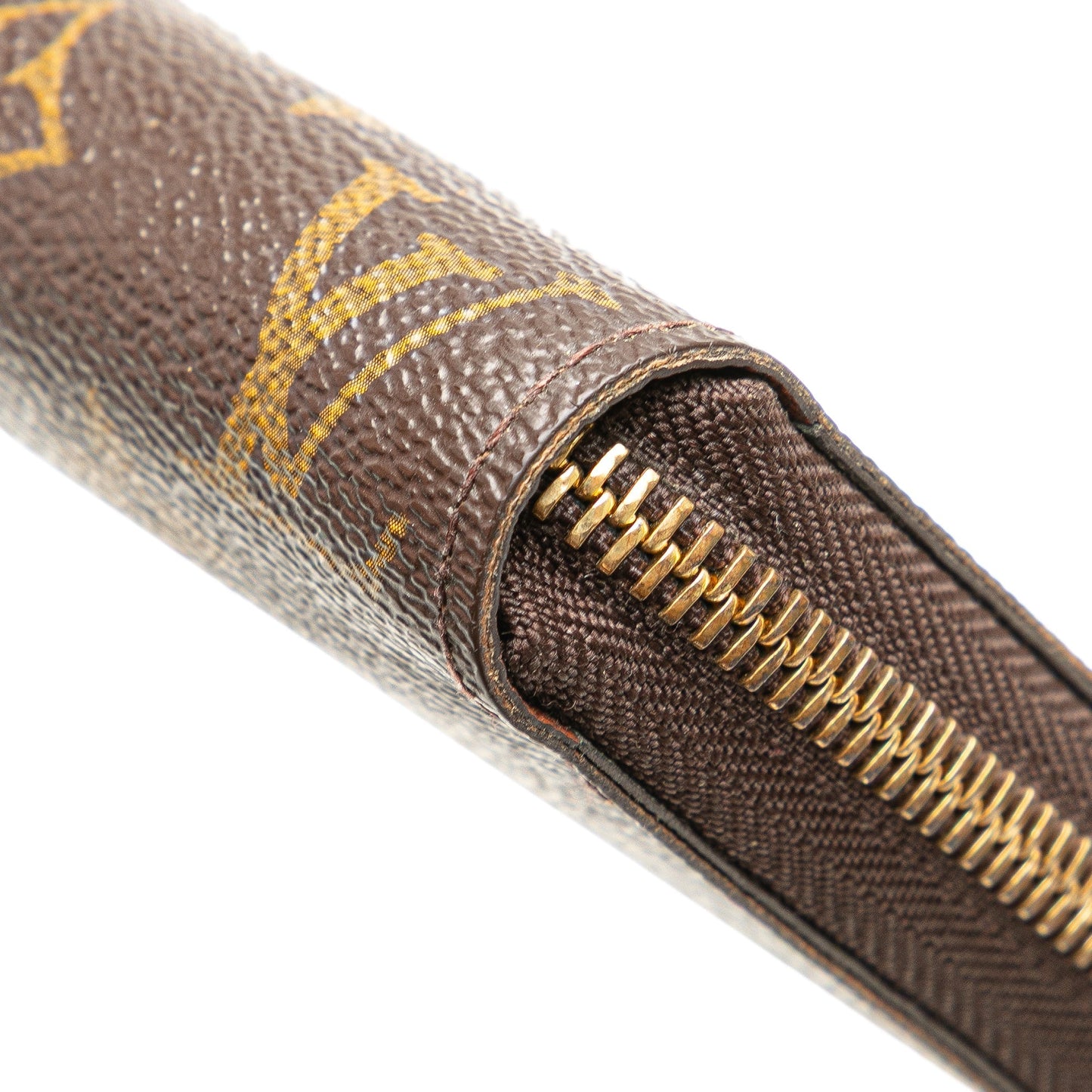 Louis Vuitton Monogram Zippy Long Wallet Brown