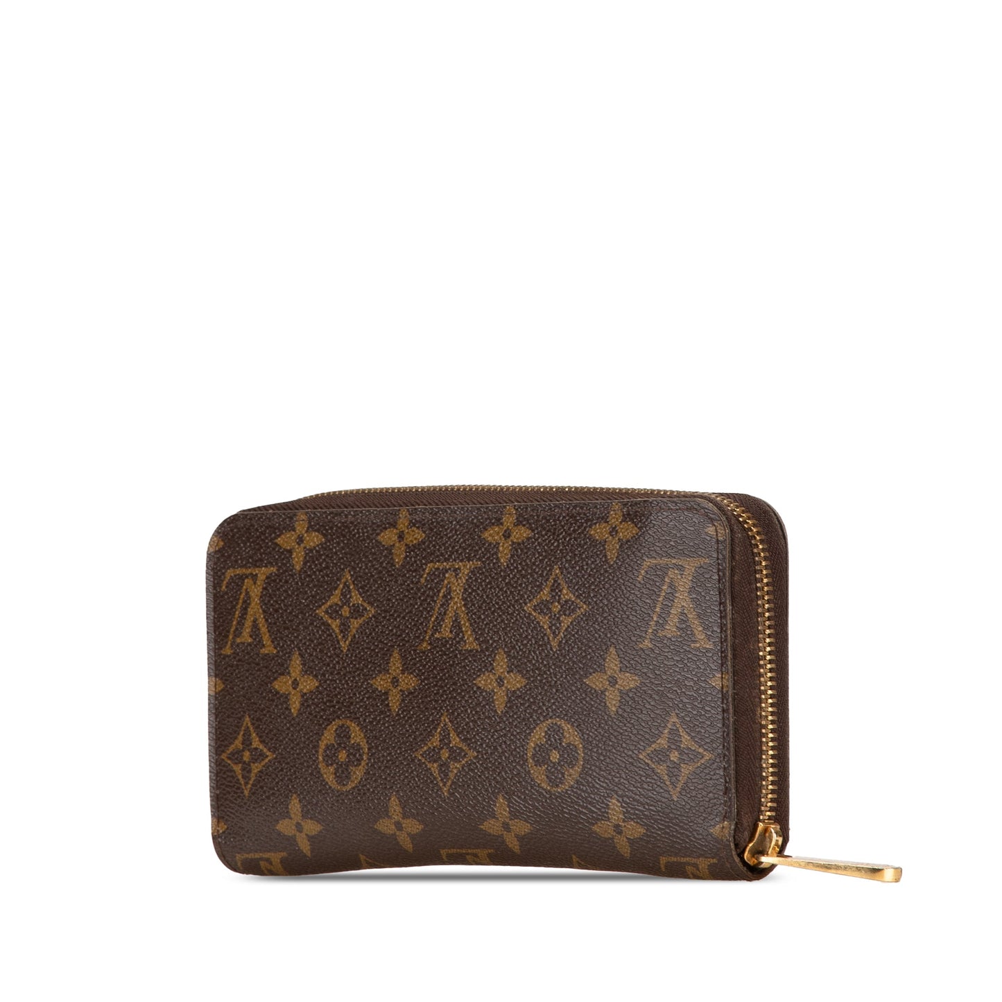 Louis Vuitton Monogram Zippy Long Wallet Brown