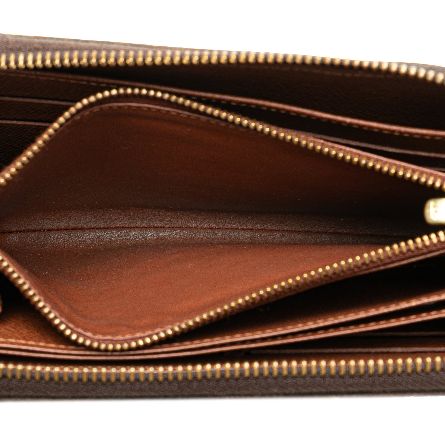 Louis Vuitton Monogram Zippy Long Wallet Brown