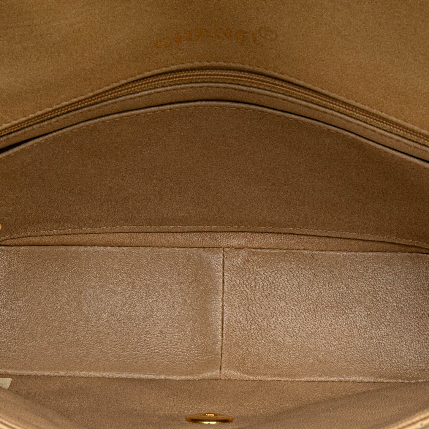 Chanel Medium Lambskin Diana Full Flap Brown