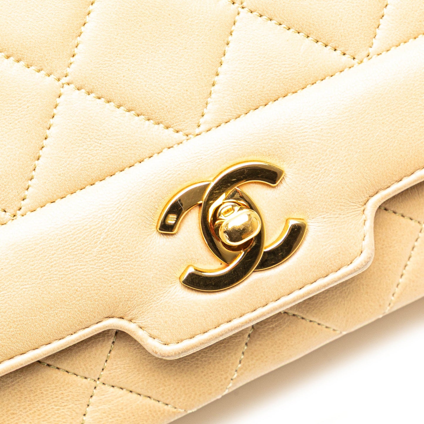 Chanel Medium Lambskin Diana Full Flap Brown