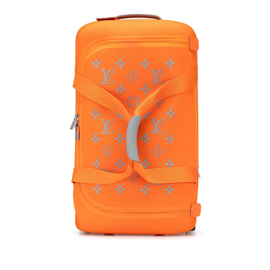 Louis Vuitton Monogram Horizon Soft Duffle 55 Orange