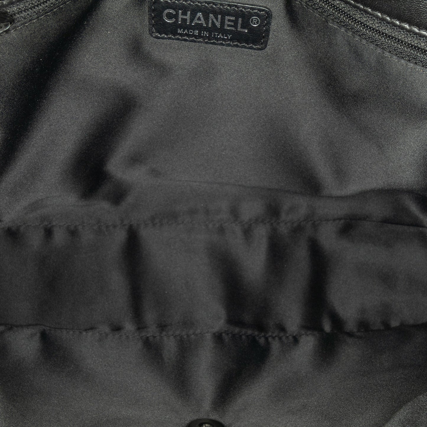 Chanel Jumbo Sequined Lambskin Moonlight On Water Flap Black