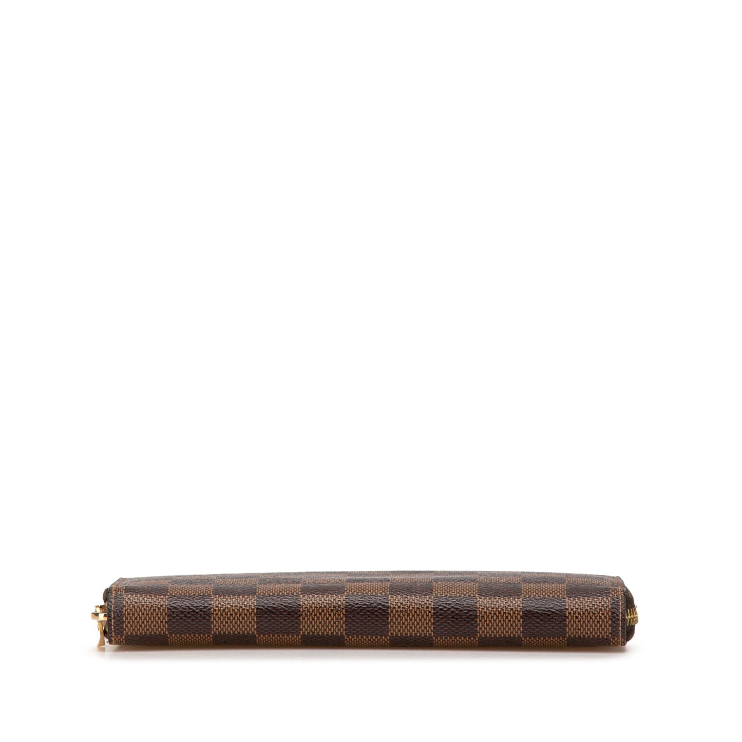 Louis Vuitton Damier Ebene Zippy Long Wallet Brown