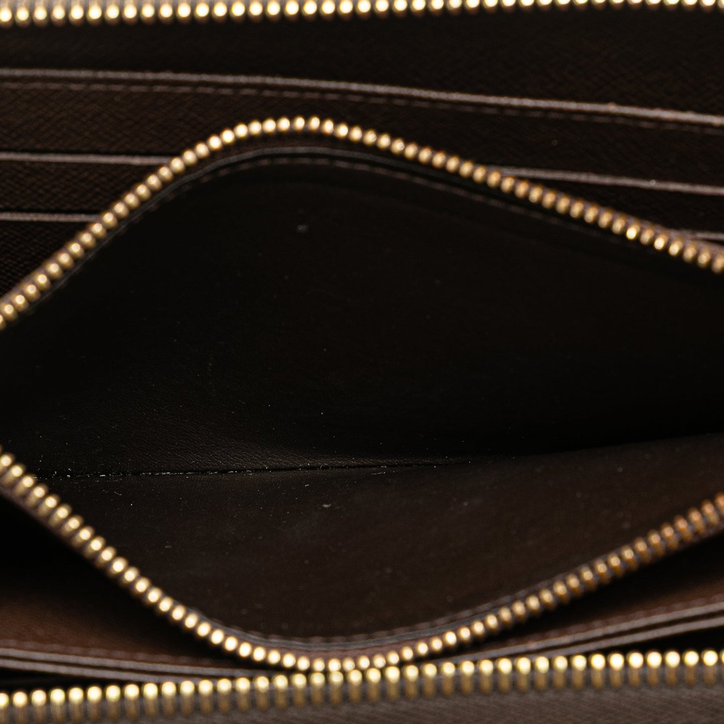 Louis Vuitton Damier Ebene Zippy Long Wallet Brown