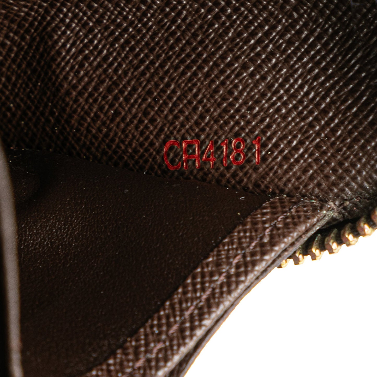 Louis Vuitton Damier Ebene Zippy Long Wallet Brown