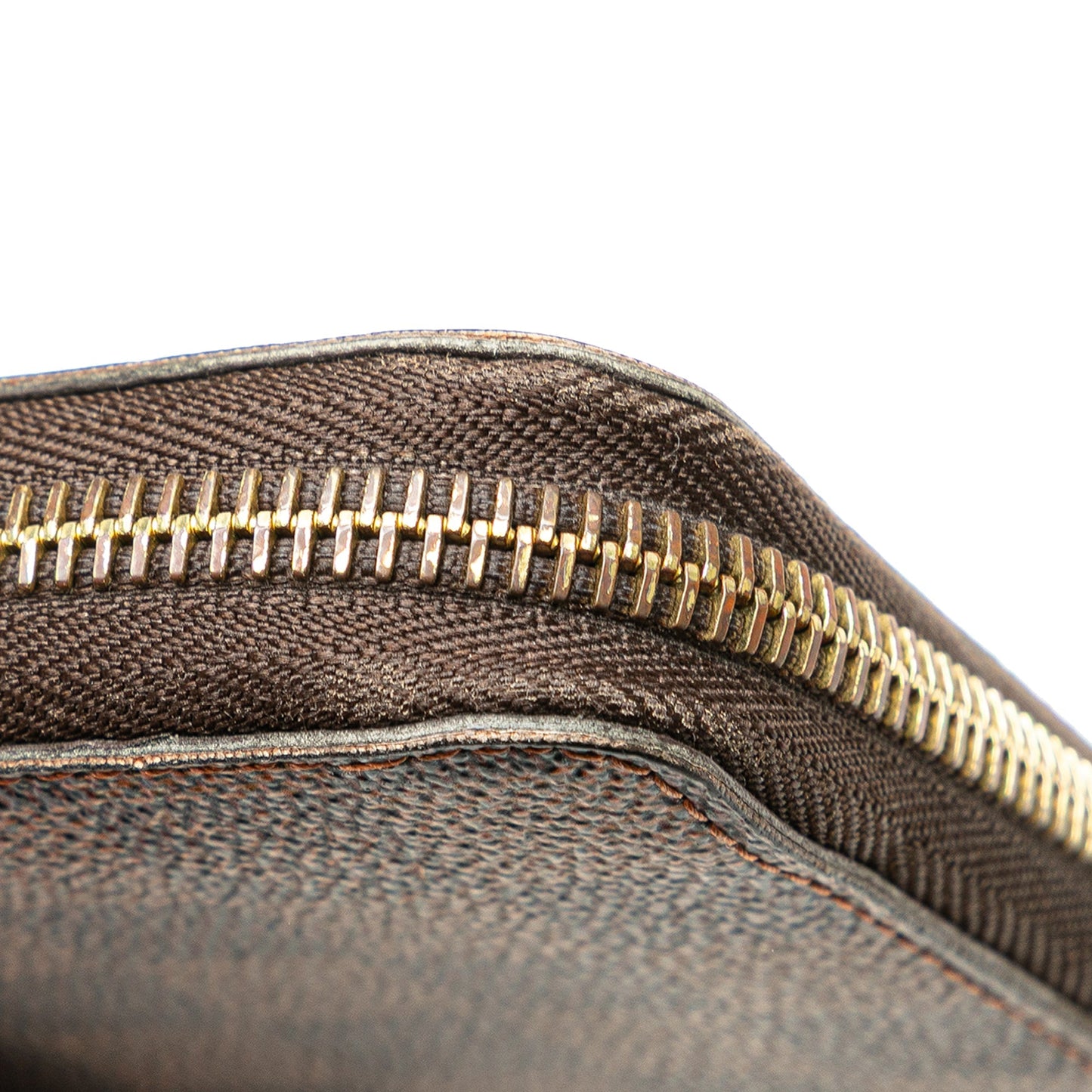 Louis Vuitton Damier Ebene Zippy Long Wallet Brown