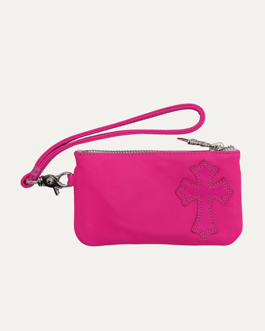 Cross Patch Wristlet Coin Purse