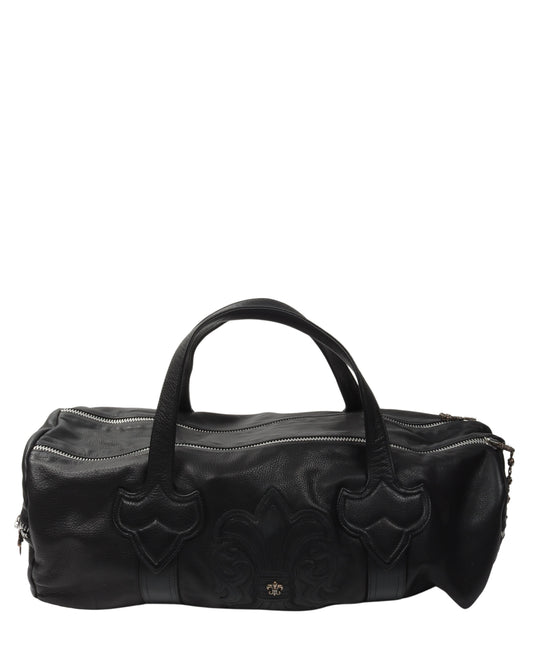 Large Embellished Fleur Duffle Bag