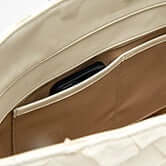 Rio Beach Bag - Clay White Pirarucu and Camel Raffia
