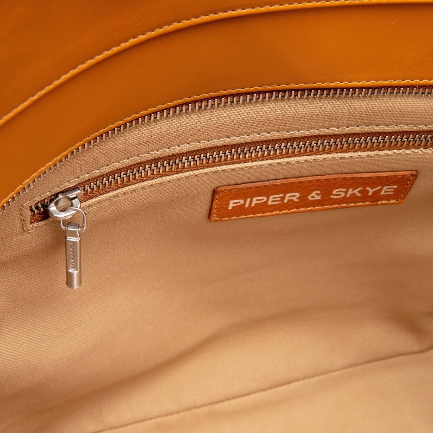 Rio Beach Bag - Cognac Pirarucu and Camel Raffia