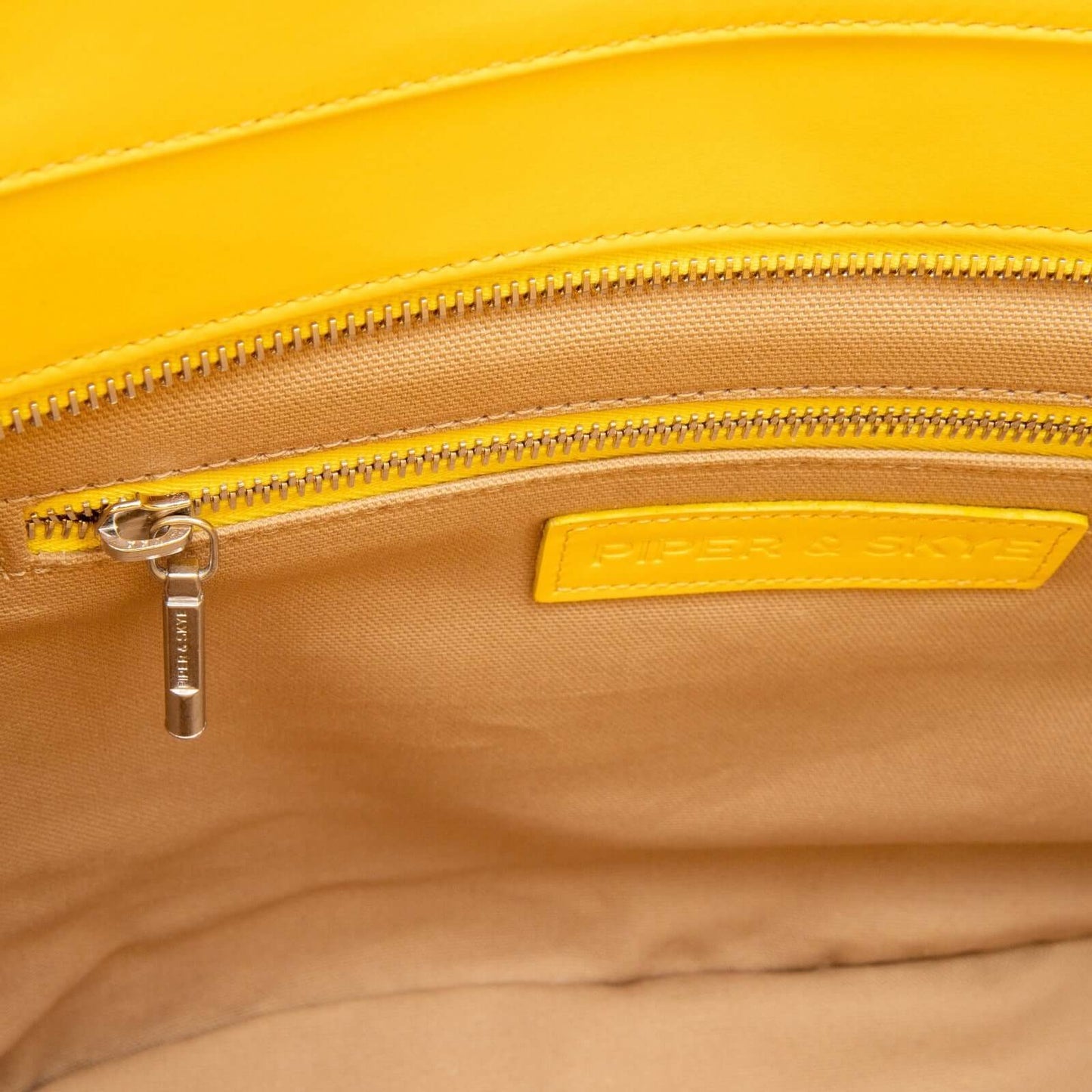 Rio Beach Bag - Honey Yellow Pirarucu & Camel Raffia
