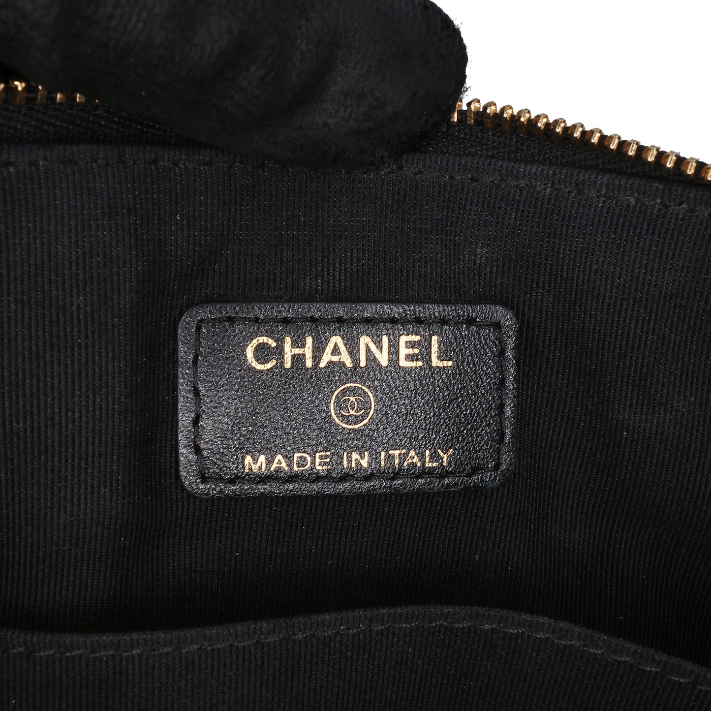 Chanel Quilted Lambskin Double Case with Chain Black