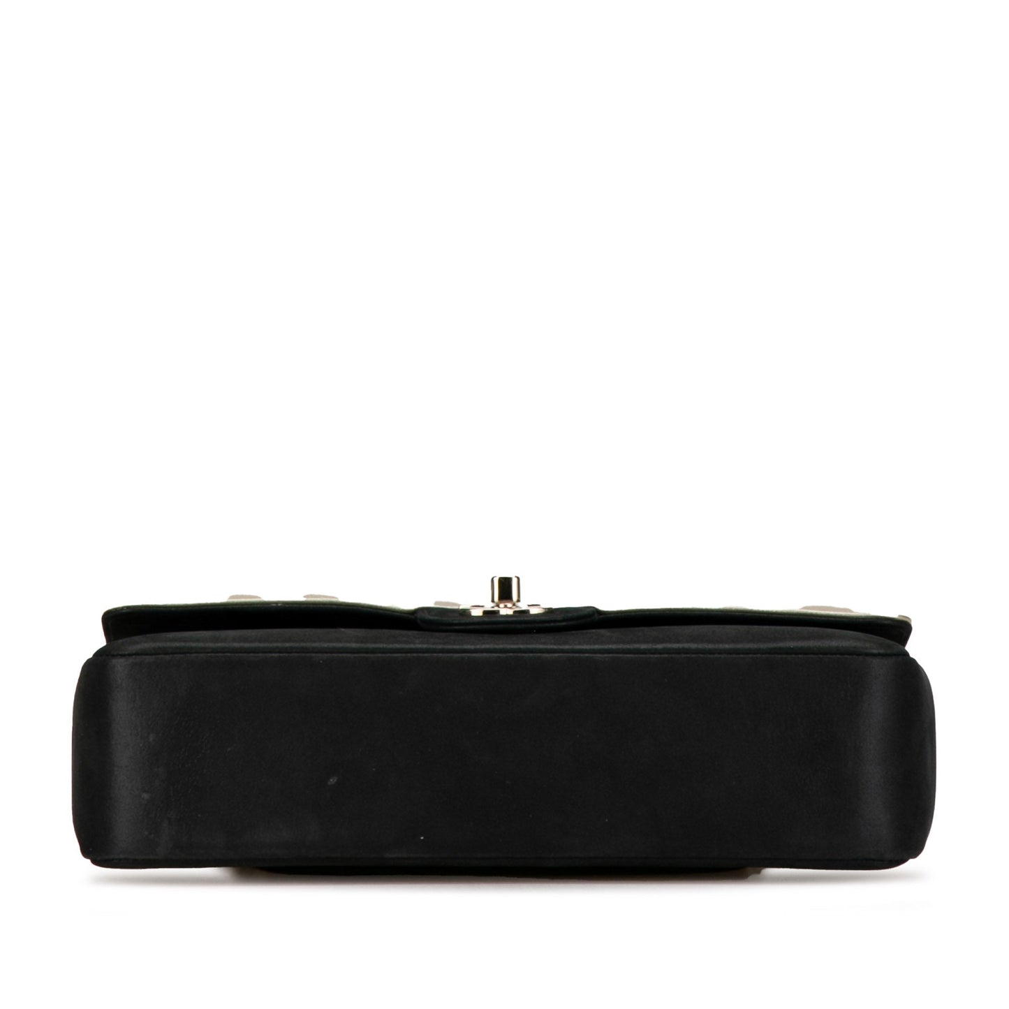 Chanel Medium Classic Bicolor Caviar Double Flap Silver