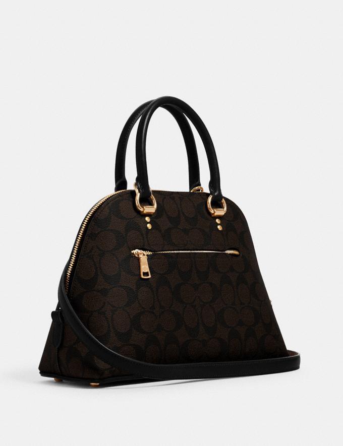 Coach Leather Signature Katy Satchel Brown