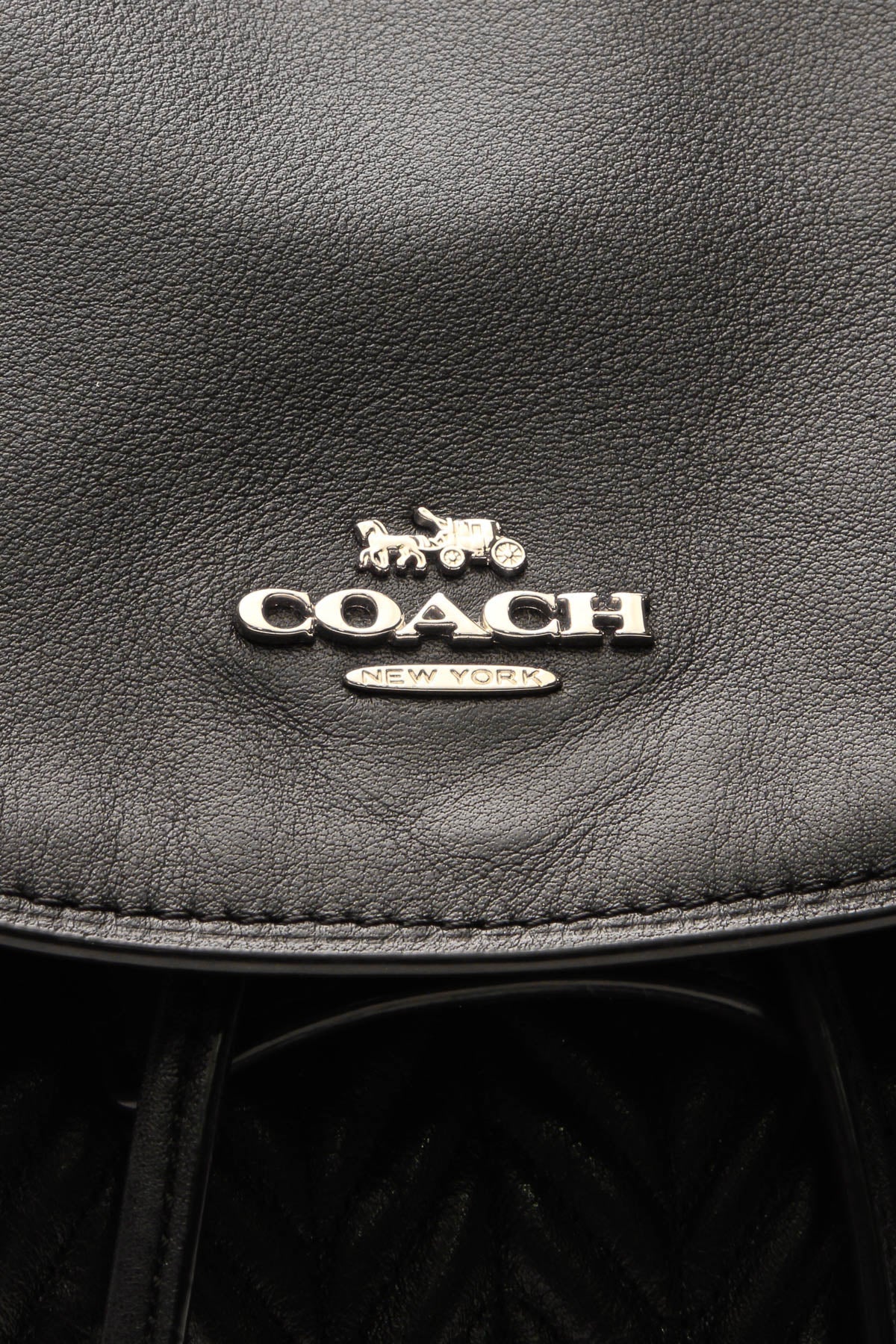 Coach Elle Quilted Backpack Black