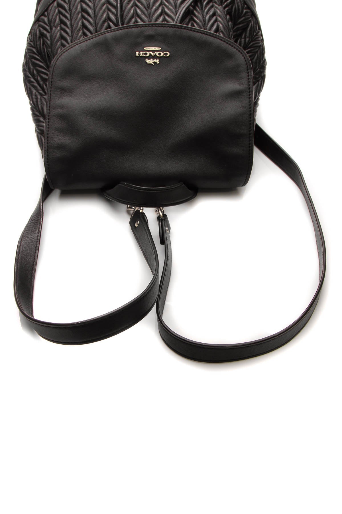 Coach Elle Quilted Backpack Black