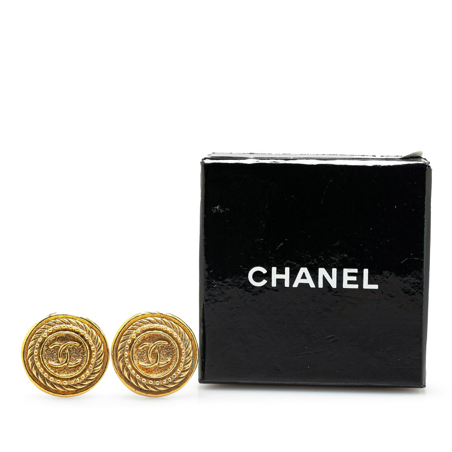 Chanel Gold Plated CC Clip On Earrings Gold