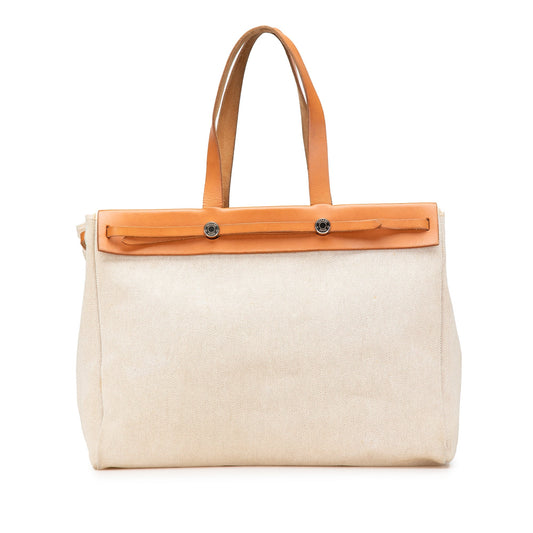 Hermès Toile Herbag Cabas GM Brown