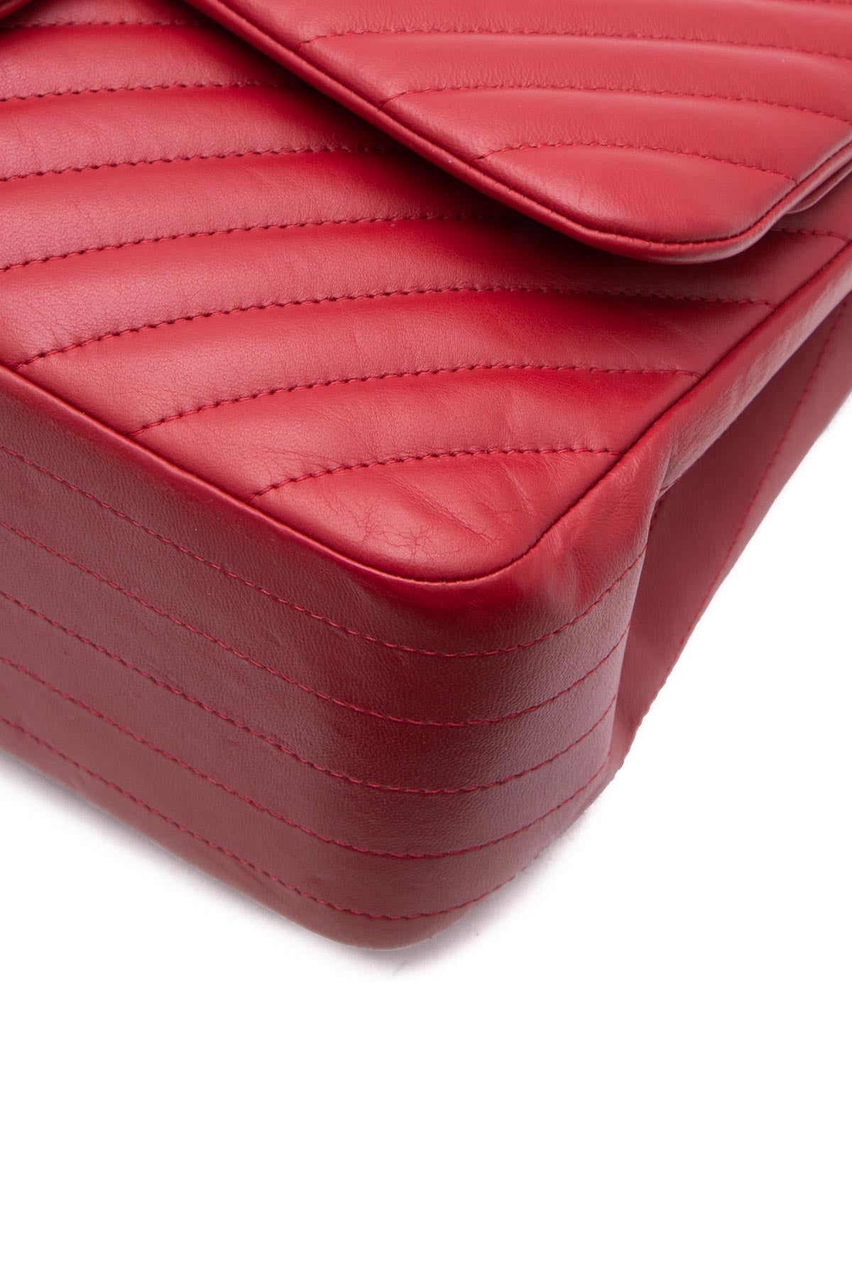Chevron Jumbo Double Flap Bag