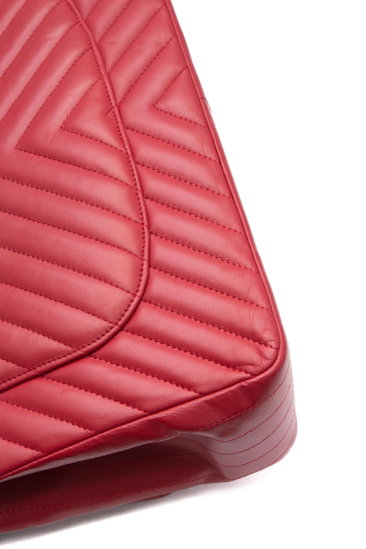 Chevron Jumbo Double Flap Bag