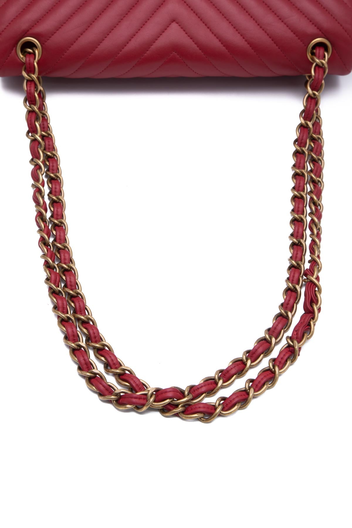 Chevron Jumbo Double Flap Bag