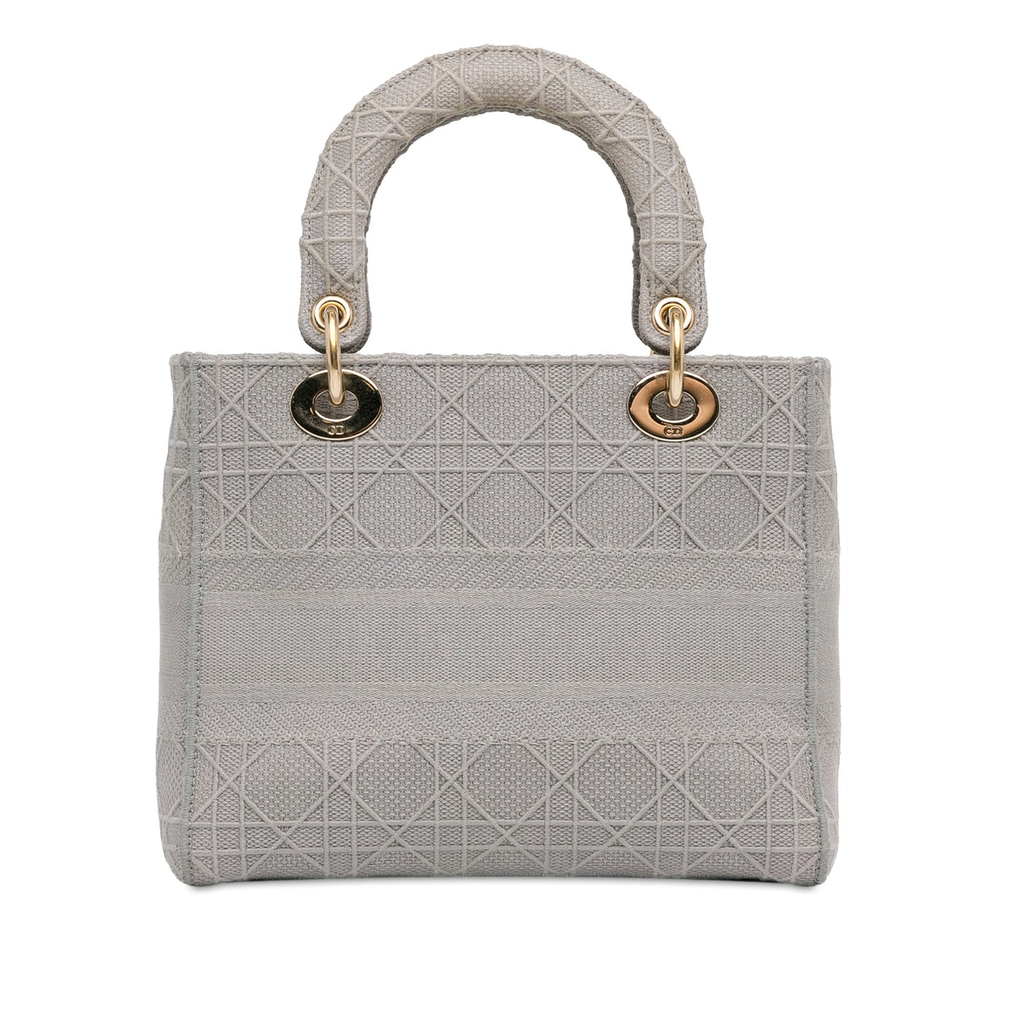 Dior Medium Canvas Cannage Lady D Lite Gray