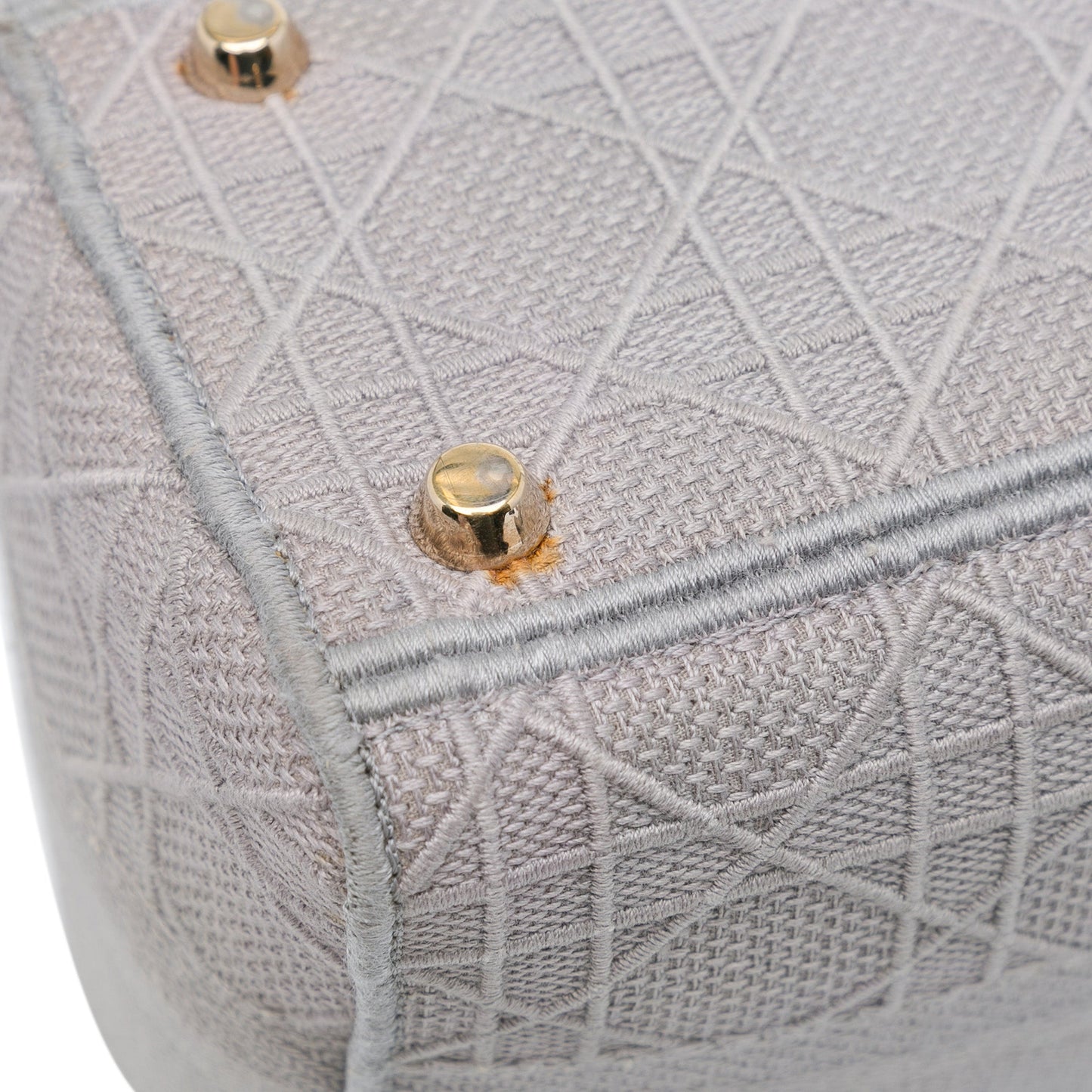 Dior Medium Canvas Cannage Lady D Lite Gray