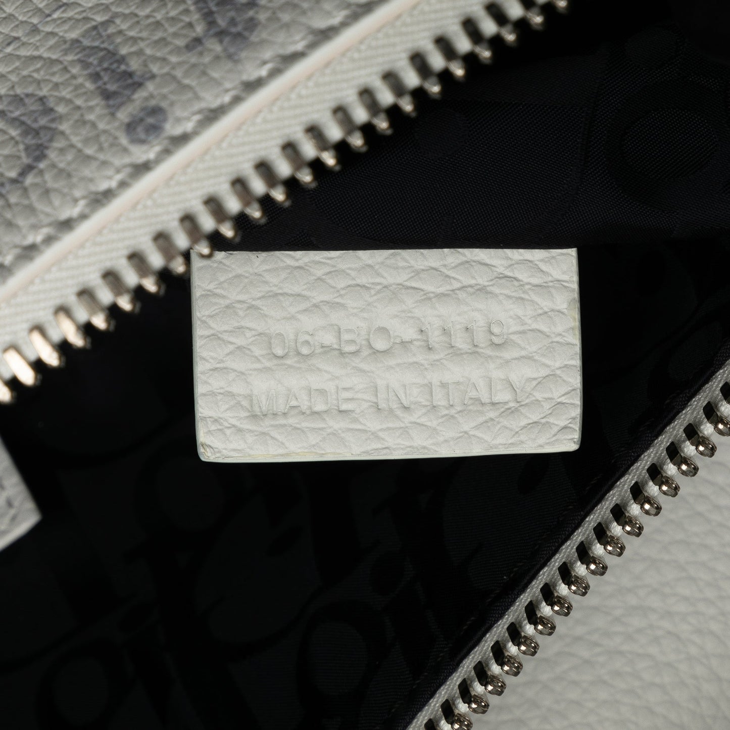 Dior Daniel Arsham Newspaper Print Saddle Bag White