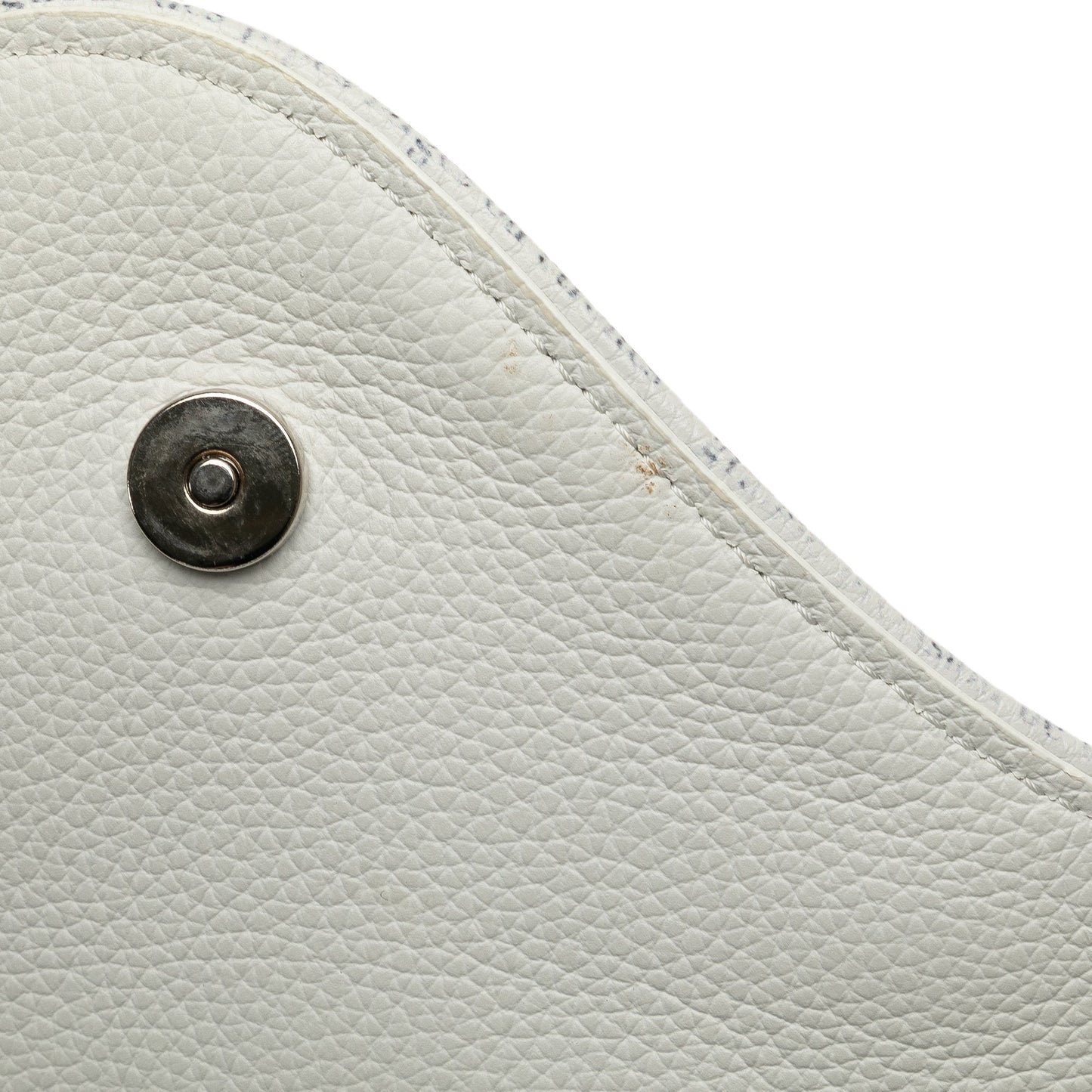 Dior Daniel Arsham Newspaper Print Saddle Bag White