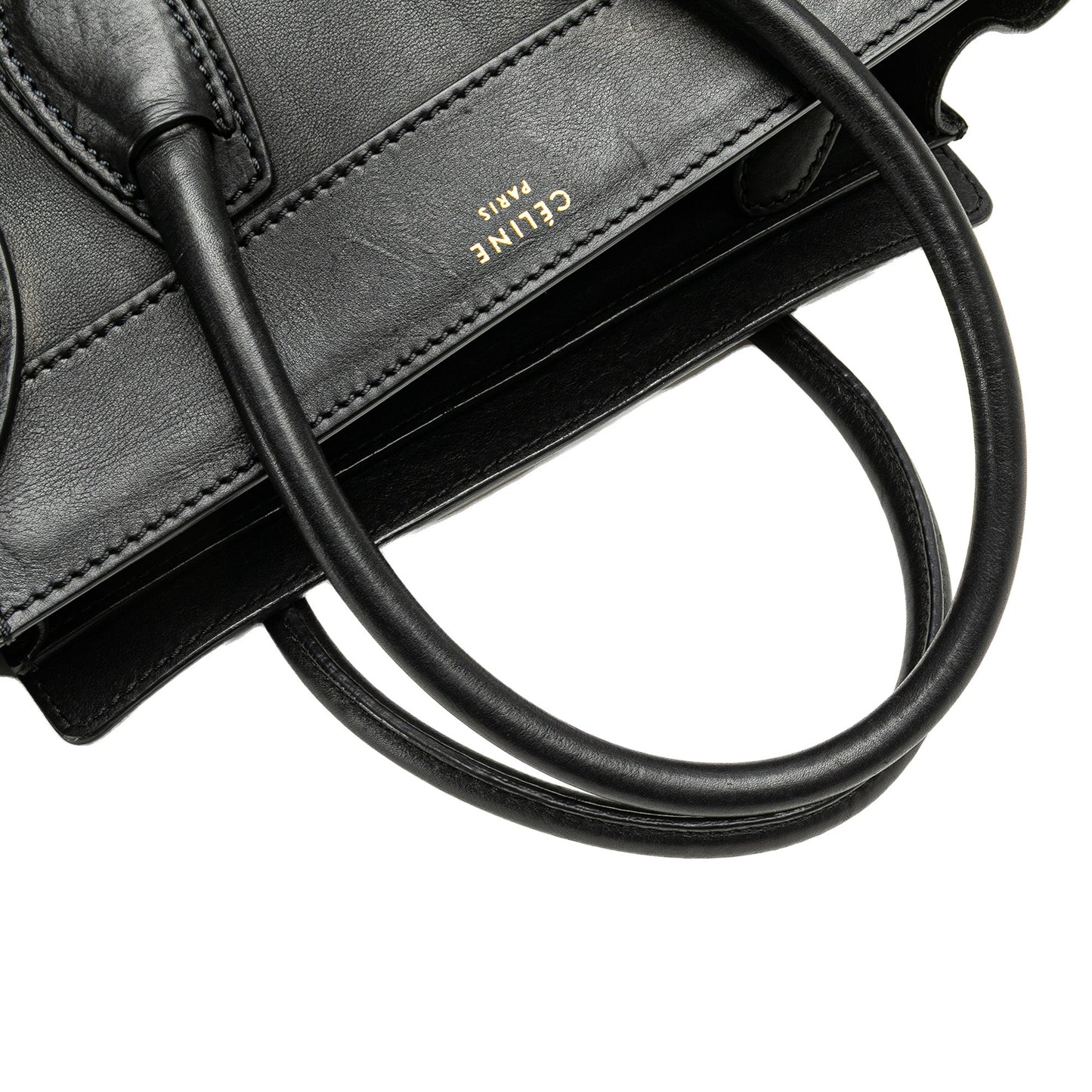 Celine Micro Smooth Calfskin Luggage Tote Black
