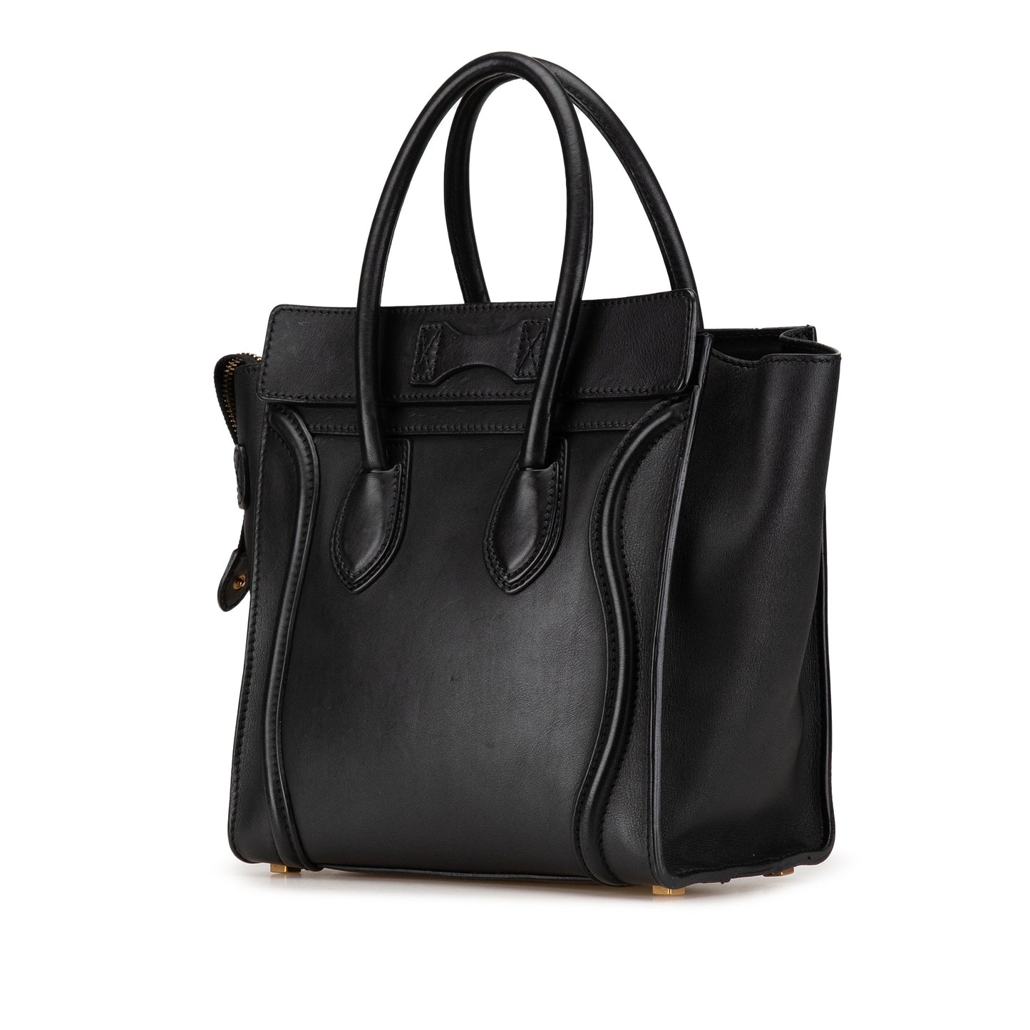 Celine Micro Smooth Calfskin Luggage Tote Black