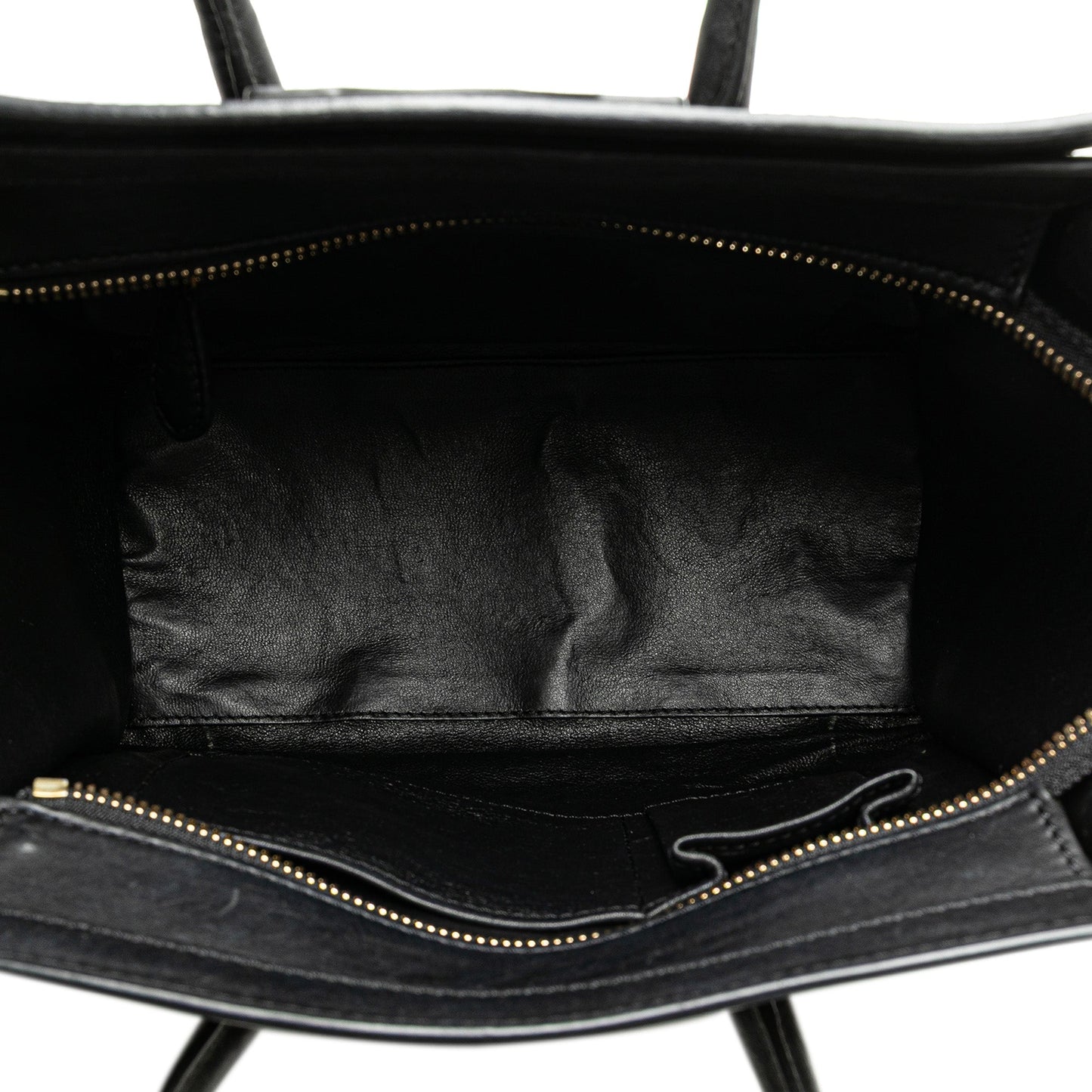 Celine Micro Smooth Calfskin Luggage Tote Black