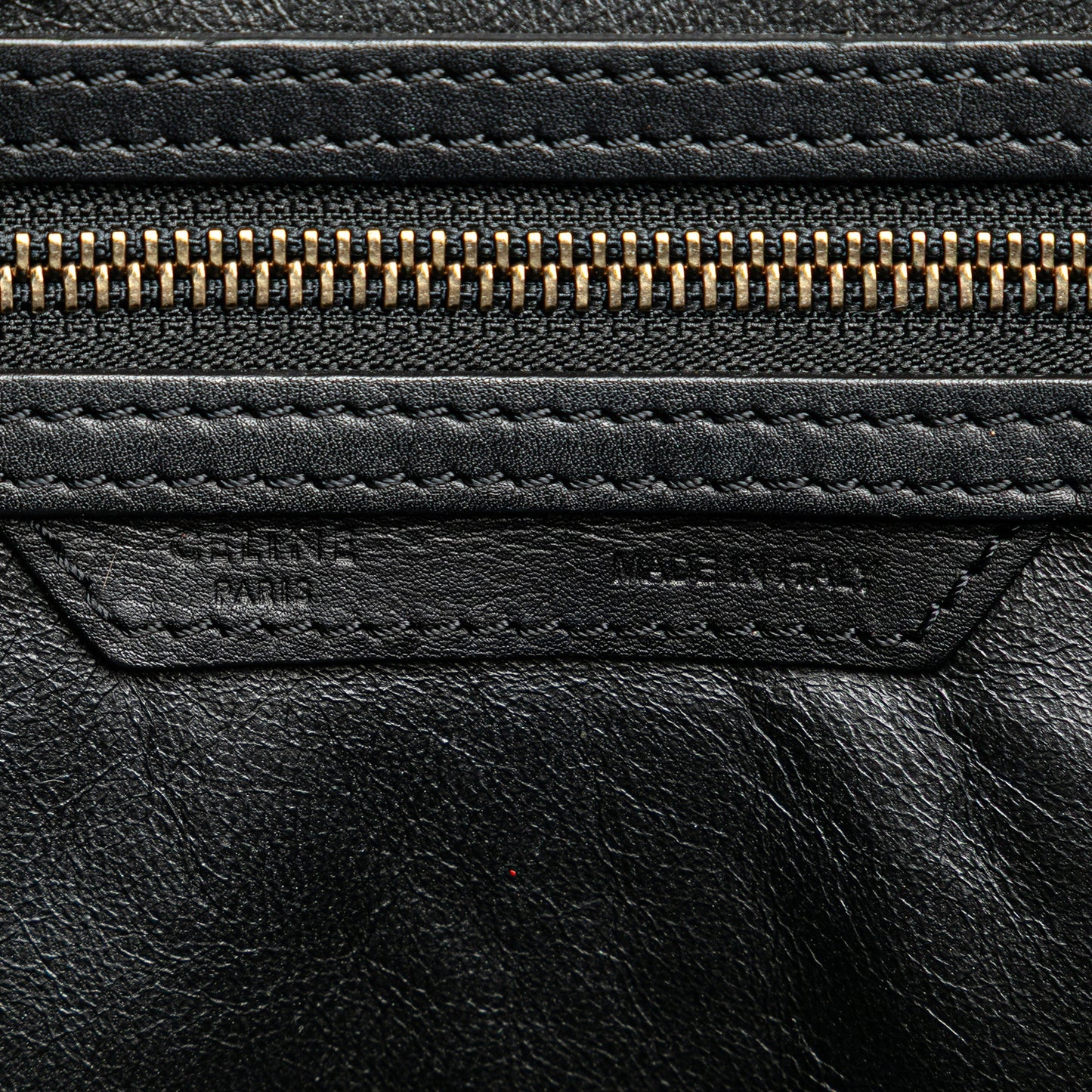 Celine Micro Smooth Calfskin Luggage Tote Black