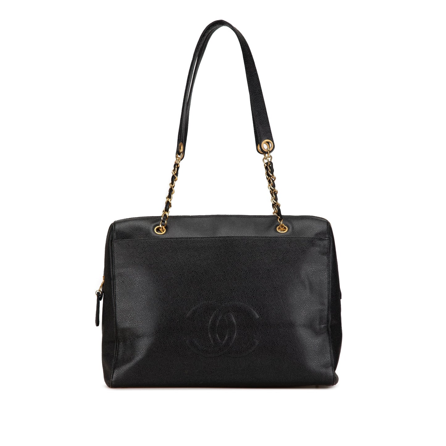 Chanel Caviar CC Shoulder Bag Black