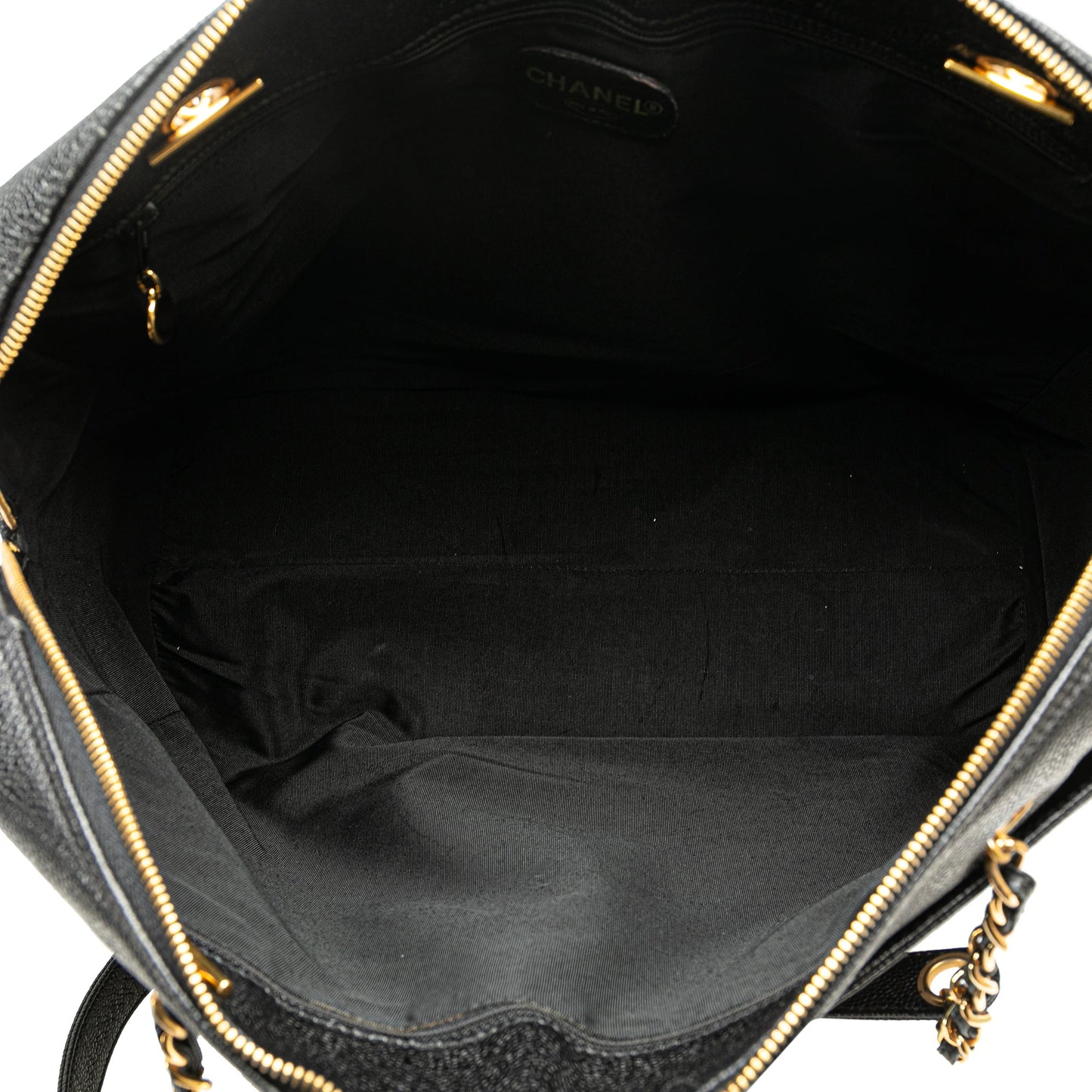 Chanel Caviar CC Shoulder Bag Black