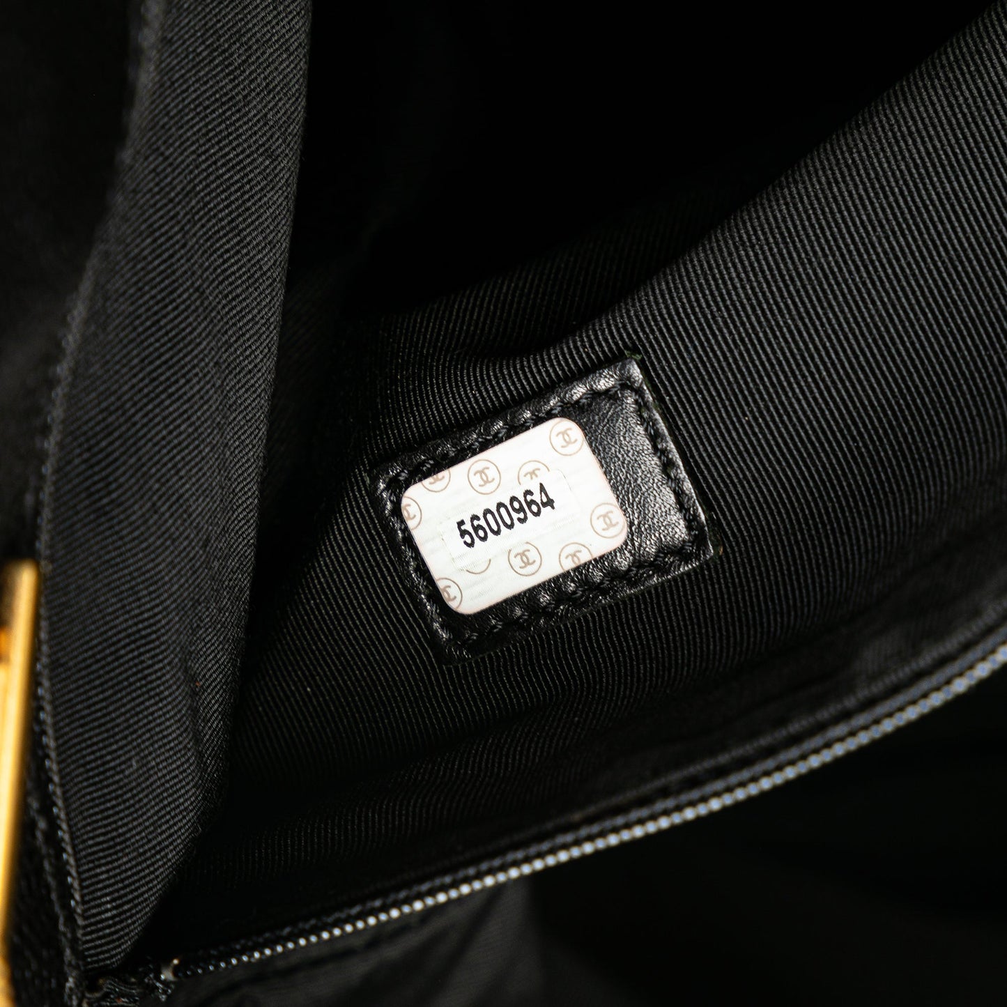 Chanel Caviar CC Shoulder Bag Black
