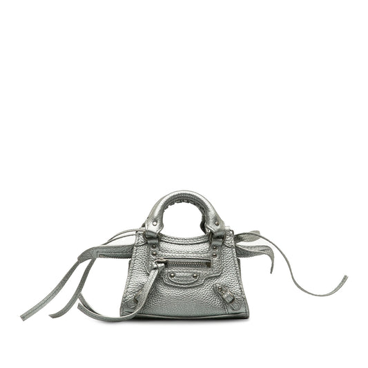 Balenciaga Super Nano Neo Classic City Silver