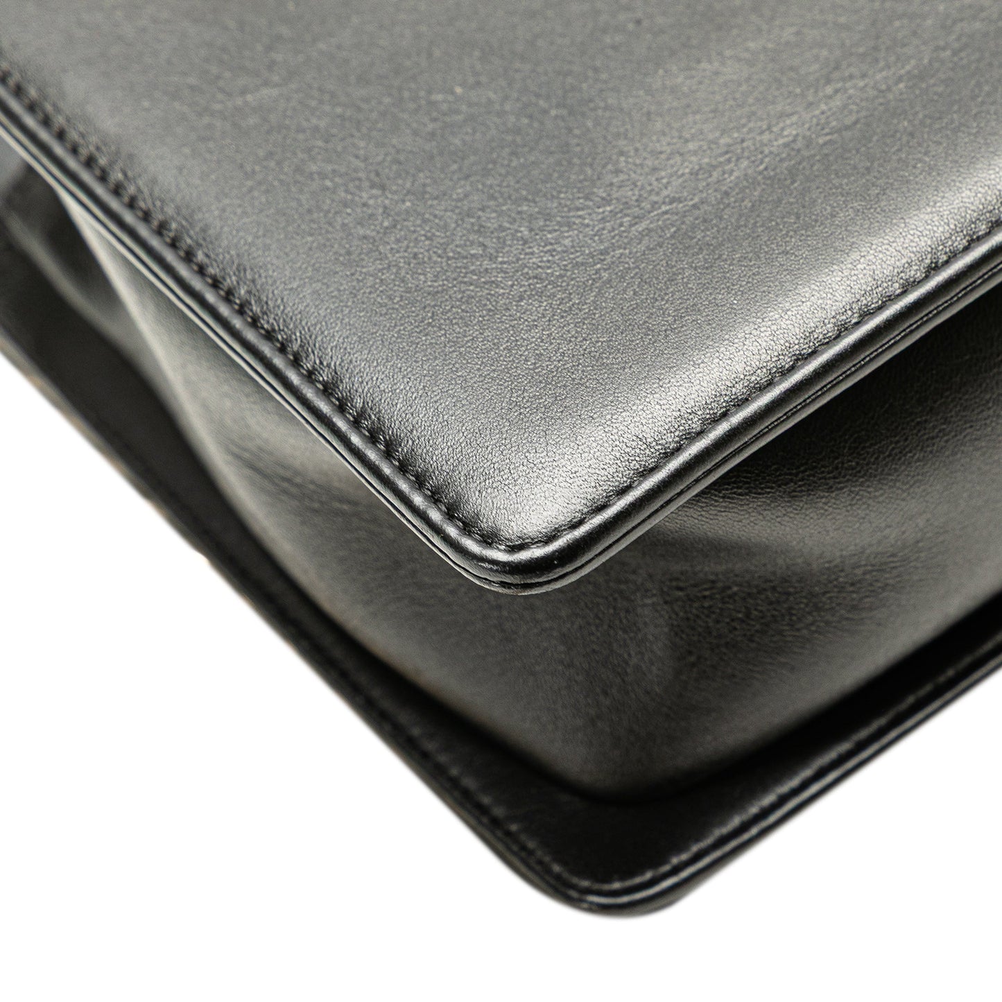 Chanel Medium Chevron Lambskin Boy Flap Black