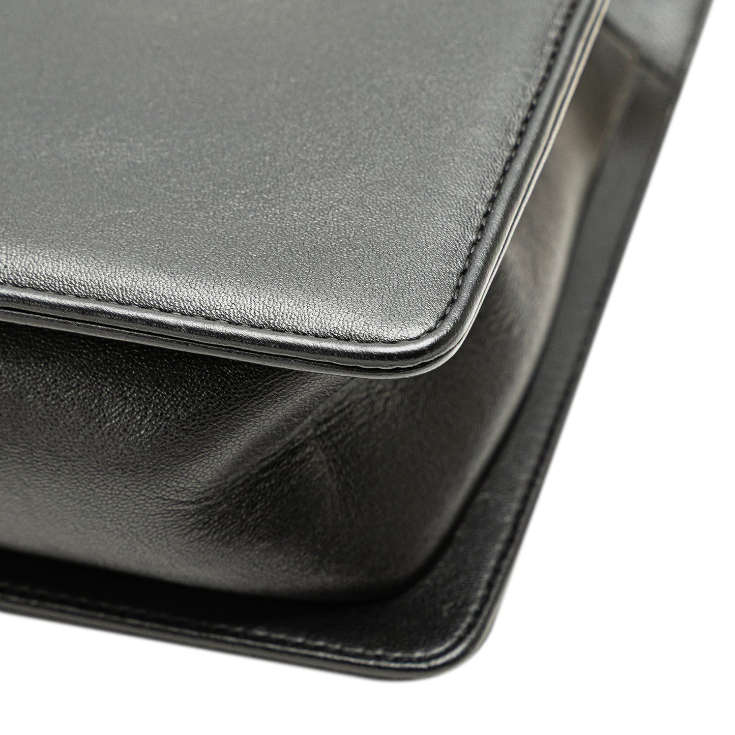 Chanel Medium Chevron Lambskin Boy Flap Black