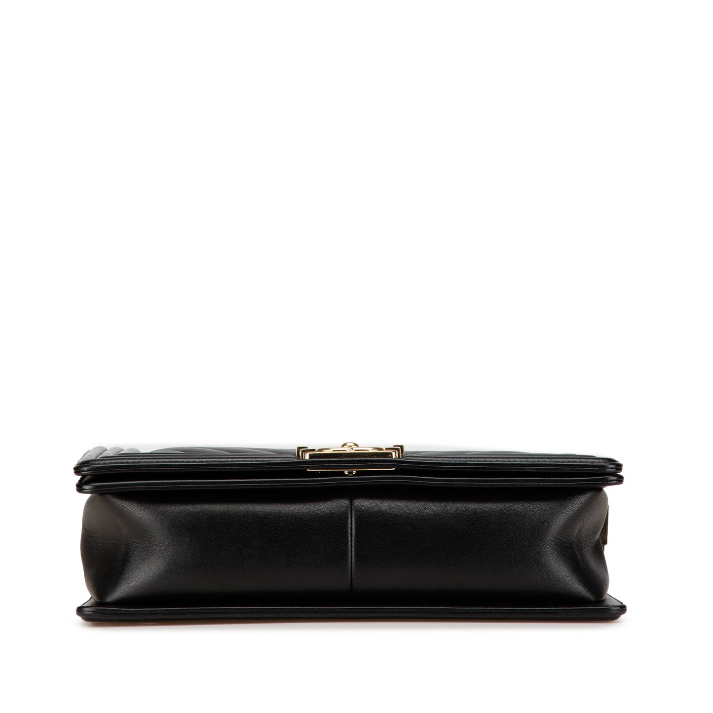 Chanel New Medium Chevron Lambskin Boy Flap Black