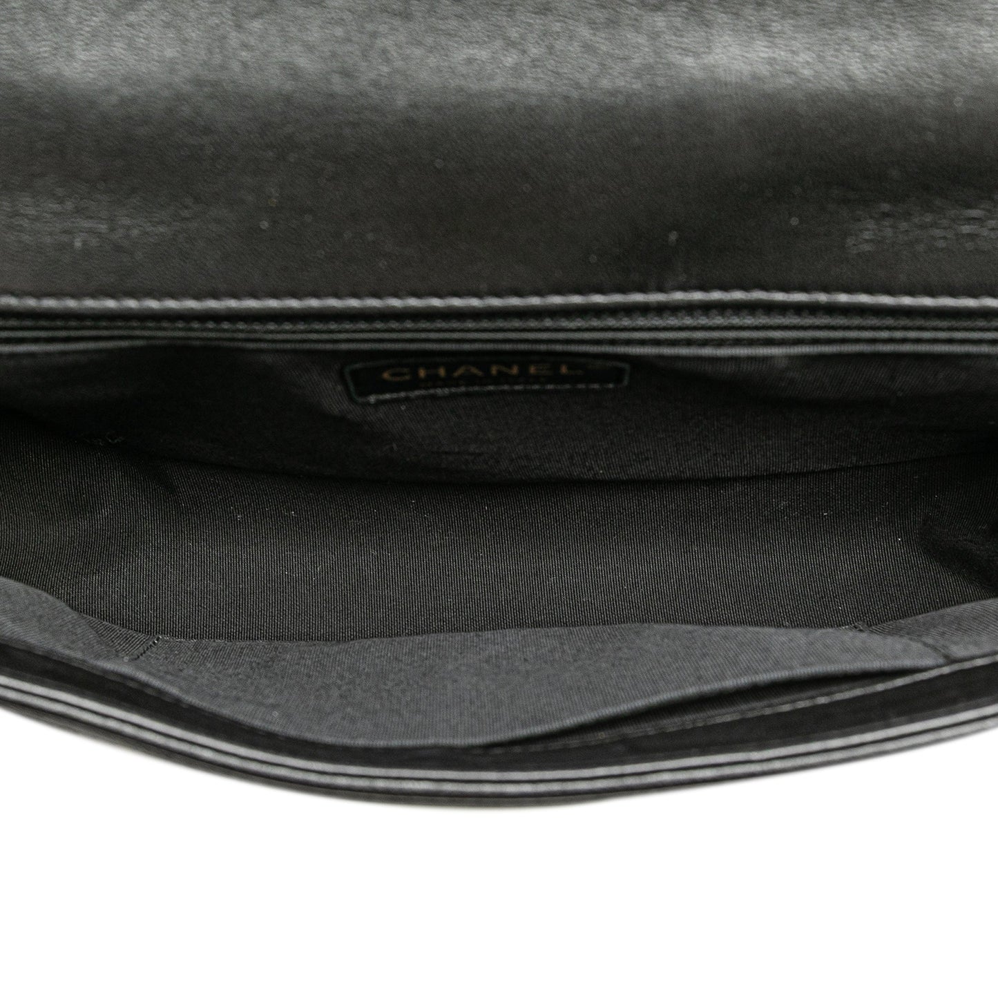 Chanel New Medium Chevron Lambskin Boy Flap Black