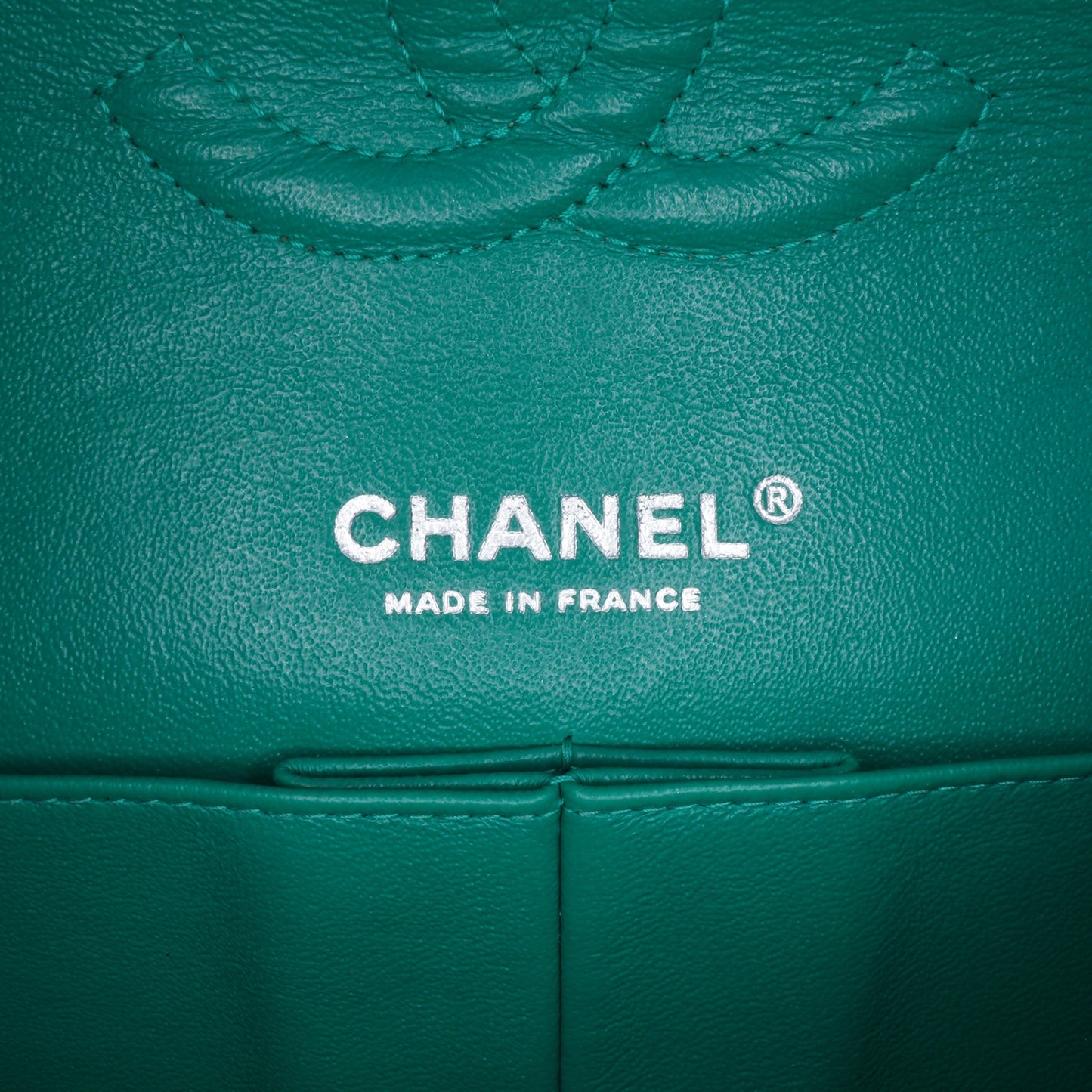 Chanel Medium Classic Jersey Double Flap Green