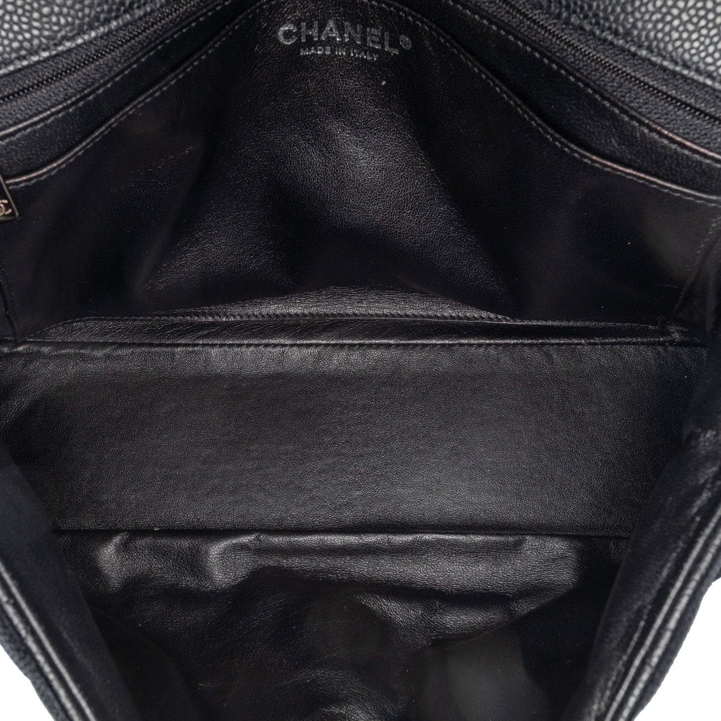 Chanel Jumbo Classic Caviar Single Flap Black