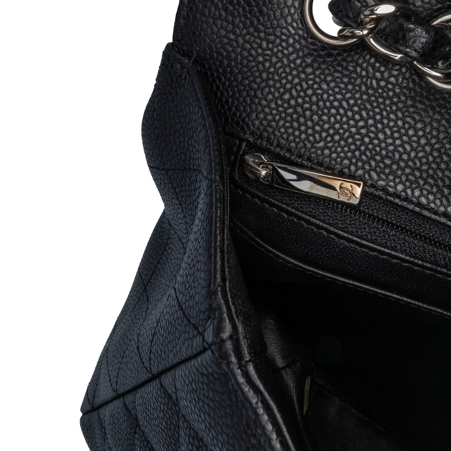 Chanel Jumbo Classic Caviar Single Flap Black