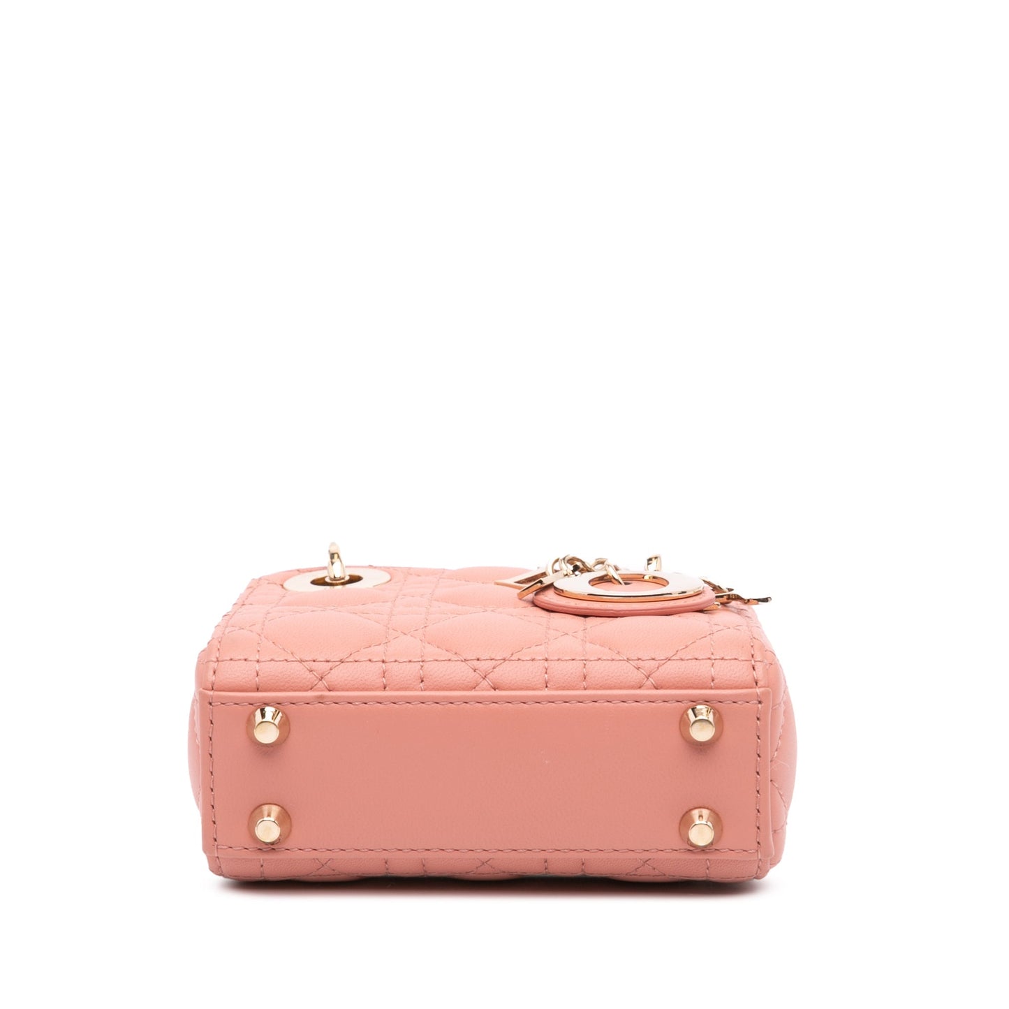 Dior Micro Lambskin Cannage Lady Dior Pink