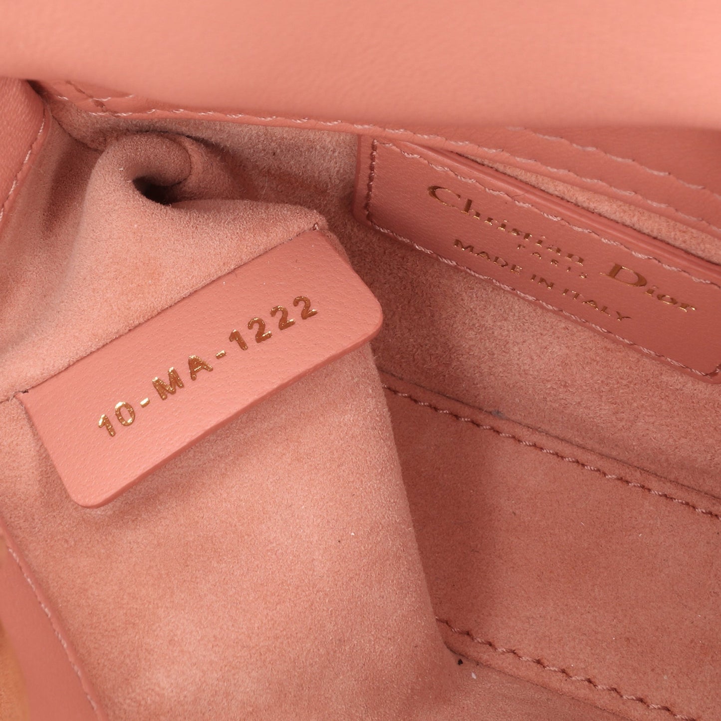 Dior Micro Lambskin Cannage Lady Dior Pink