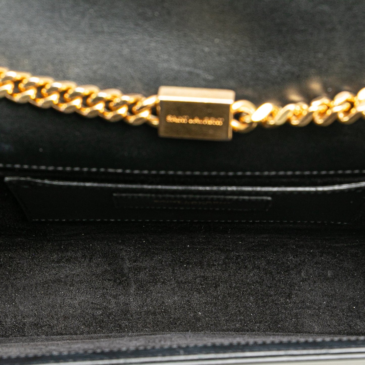 Saint Laurent Medium Smooth Calfskin Classic Monogram Kate Tassel Crossbody Black