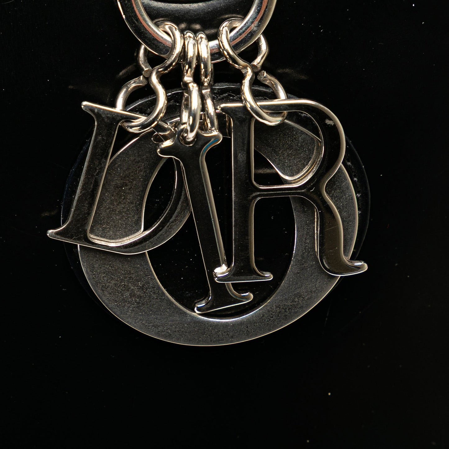 Dior Medium Patent Lady Dior Black