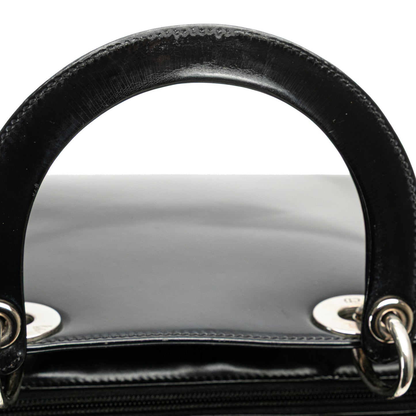 Dior Medium Patent Lady Dior Black